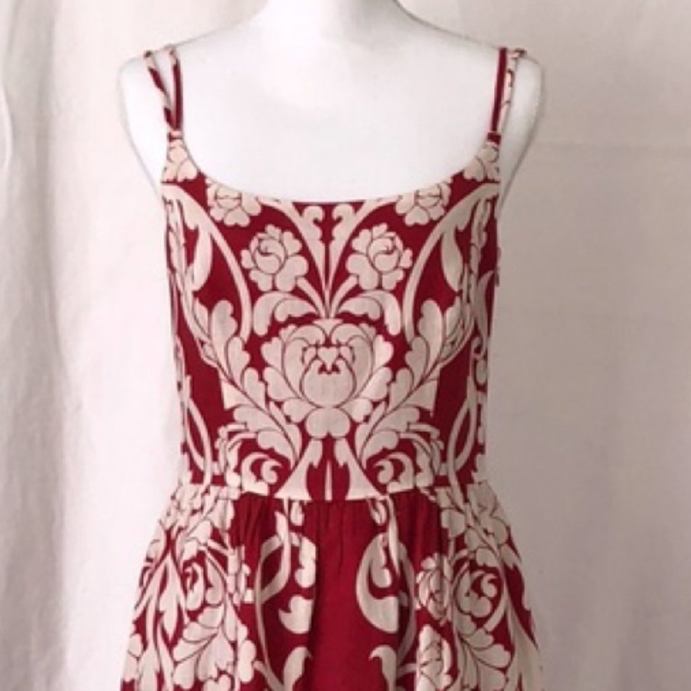 Linen Ann Taylor Lined Midi Dress